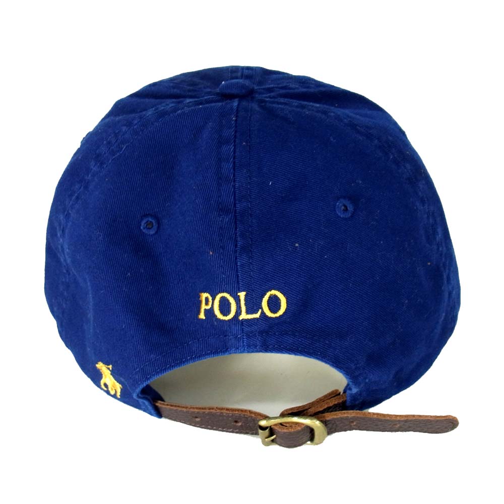 POLO RALPH LAUREN ポロ・ラルフローレン エンブレム キャップ ブルー系【中古】