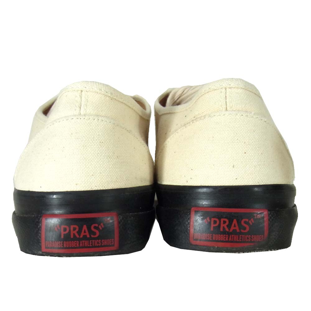 プラス グリッド デッキ スニーカー シューズ ベージュ系 28cm【中古】