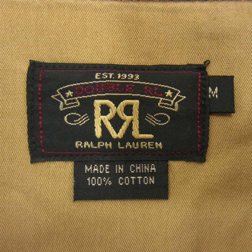 RRL ダブルアールエル ミリタリー ユニチケ 長袖シャツ ベージュ系 M【中古】