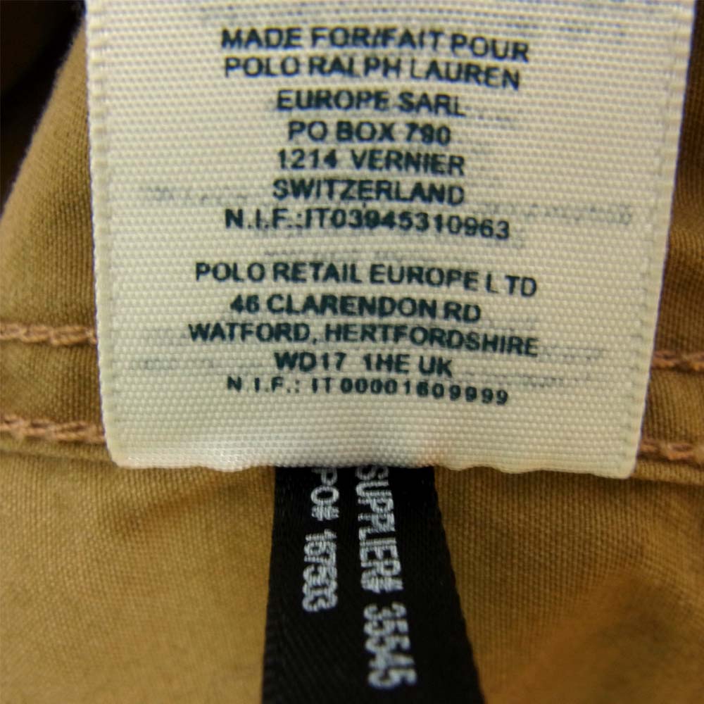 RRL ダブルアールエル ミリタリー ユニチケ 長袖シャツ ベージュ系 M【中古】