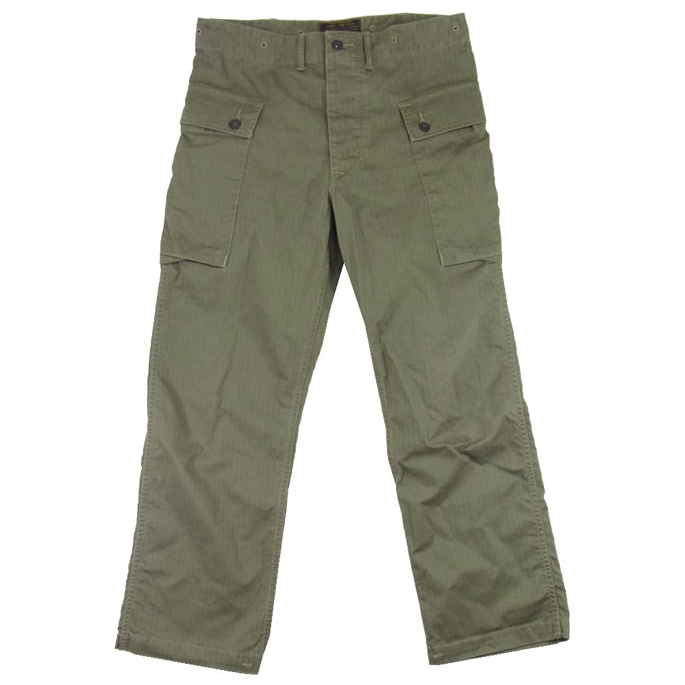 RRL ダブルアールエル 国内正規品 モンキー ヘリンボーン ミリタリー カーゴ パンツ カーキ系 30【中古】