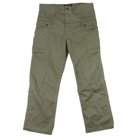 RRL ダブルアールエル 国内正規品 モンキー ヘリンボーン ミリタリー カーゴ パンツ カーキ系 30【中古】