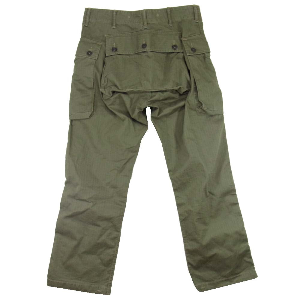 RRL ダブルアールエル 国内正規品 モンキー ヘリンボーン ミリタリー カーゴ パンツ カーキ系 30【中古】