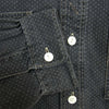RRL ダブルアールエル 国内正規品 ポルカドット バンドカラー ノーカラー プルオーバー ワーク シャツ グレー系 M【中古】