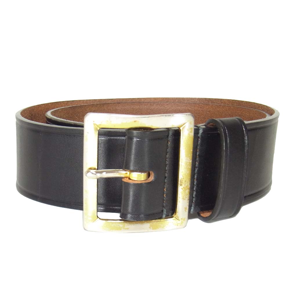 AT LAST アットラスト TIMEWORN CLOTHING タイムウォーン レザー ベルト ブラック系 32【中古】