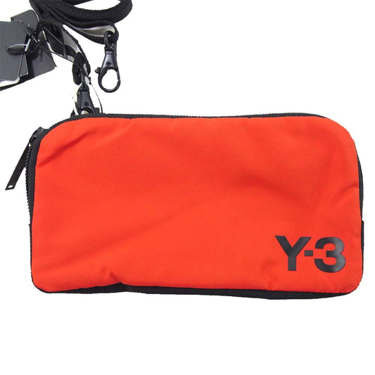 Yohji Yamamoto ヨウジヤマモト Y-3 ワイスリー 20SS FS2363-ACCS20 CARABINER POUCH ポーチ サコッシュ ショルダーバッグ レッド系 ブラック系 NS【新古品】【未使用】【中古】