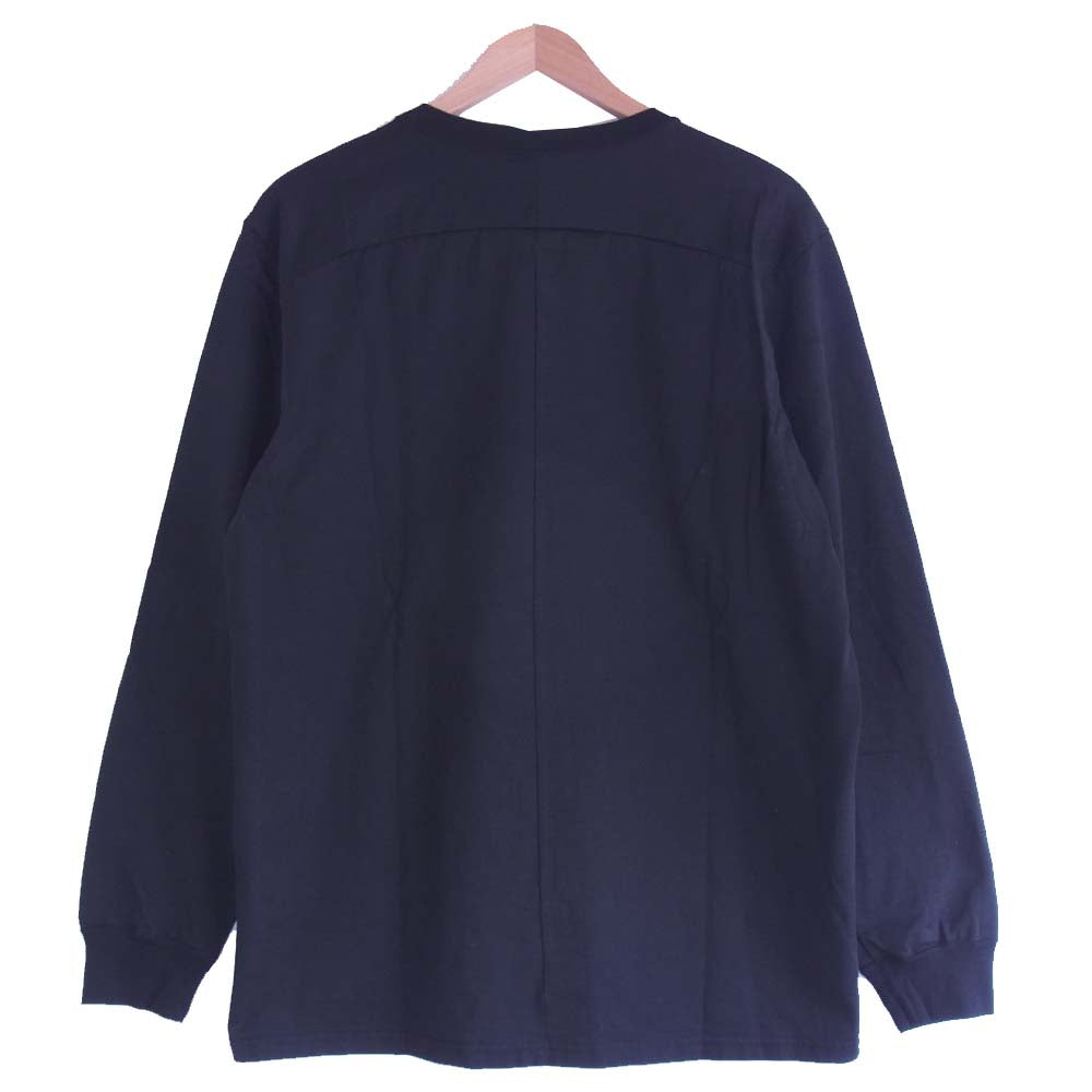 ATTACHMENT アタッチメント AJ03-256 ギザシルキー天竺 クルーネックL/S ブラック系 3【新古品】【未使用】【中古】