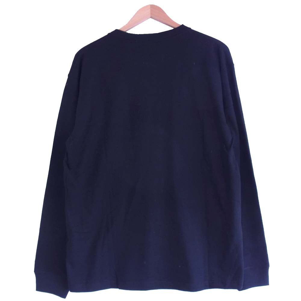 Yohji Yamamoto ヨウジヤマモト POUR HOMME プールオム HR-T97-078-1A New Era PARIS LOGO L/S COTTON TEE ブラック系 5【新古品】【未使用】【中古】