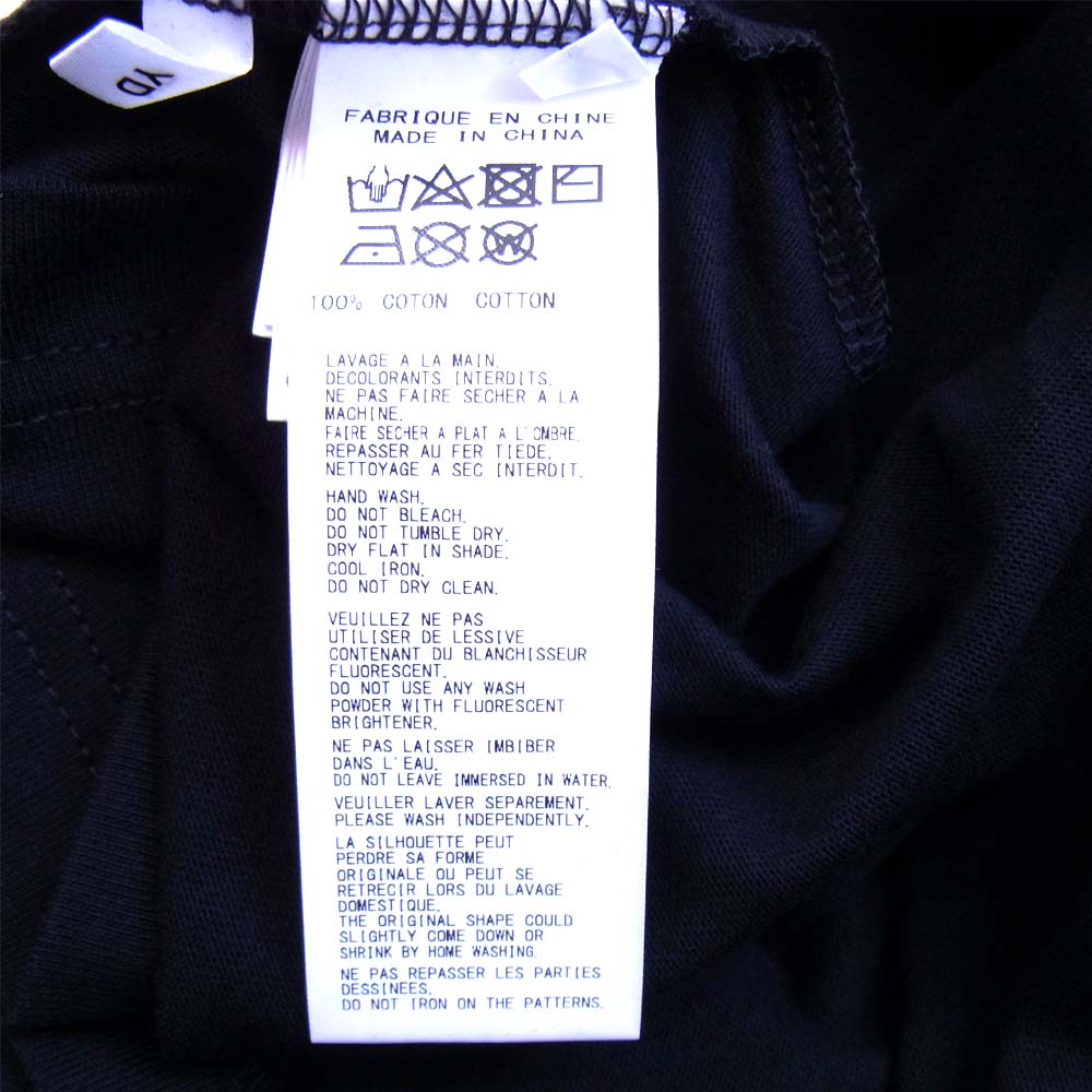 Yohji Yamamoto ヨウジヤマモト POUR HOMME プールオム HR-T97-078-1A New Era PARIS LOGO L/S COTTON TEE ブラック系 5【新古品】【未使用】【中古】