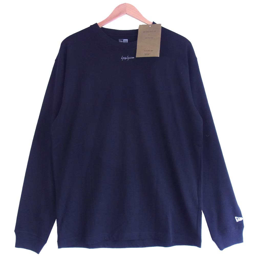 Yohji Yamamoto ヨウジヤマモト POUR HOMME プールオム HR-T95-077-1A New Era MINI LOGO L/S COTTON TEE ブラック系 XL【新古品】【未使用】【中古】
