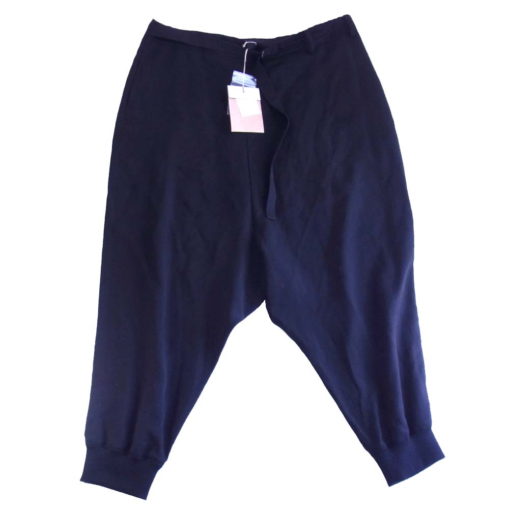Yohji Yamamoto ヨウジヤマモト GroundY GR-P18-200 TE/Burberry Hem Rib Wrap Saruel Pants テンセルバーバリー 裾リブ ラップ サルエル パンツ ブラック系【新古品】【未使用】【中古】