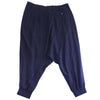 Yohji Yamamoto ヨウジヤマモト GroundY GR-P18-200 TE/Burberry Hem Rib Wrap Saruel Pants テンセルバーバリー 裾リブ ラップ サルエル パンツ ブラック系【新古品】【未使用】【中古】