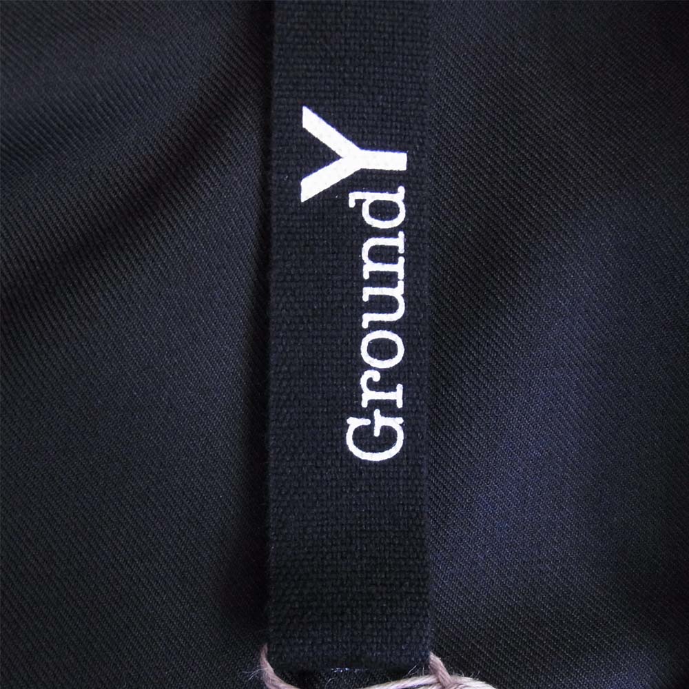 Yohji Yamamoto ヨウジヤマモト GroundY GR-J11-100 20AW T/W Gabardine Hidden Hood Blouson TWギャバジン ブルゾン ブラック系【新古品】【未使用】【中古】