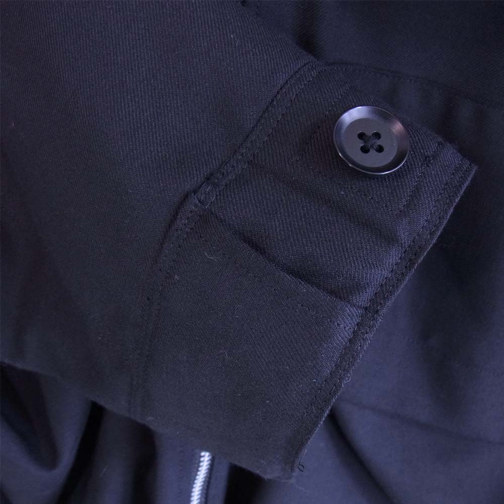 Yohji Yamamoto ヨウジヤマモト GroundY GR-J11-100 20AW T/W Gabardine Hidden Hood Blouson TWギャバジン ブルゾン ブラック系【新古品】【未使用】【中古】