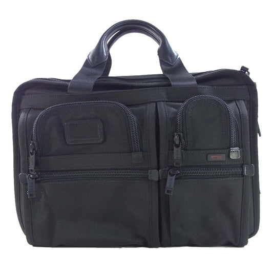 TUMI トゥミ 26141DH 2WAY アルファ エクスパンダブル オーガナイザー コンピューター ブリーフケース ブラック系【美品】【中古】