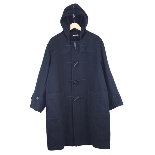 AURALEE オーラリー 18aw A8AC01HM HARD MELTON DUFFLE COAT メルトン ダッフル コート ブラック系 4【美品】【中古】
