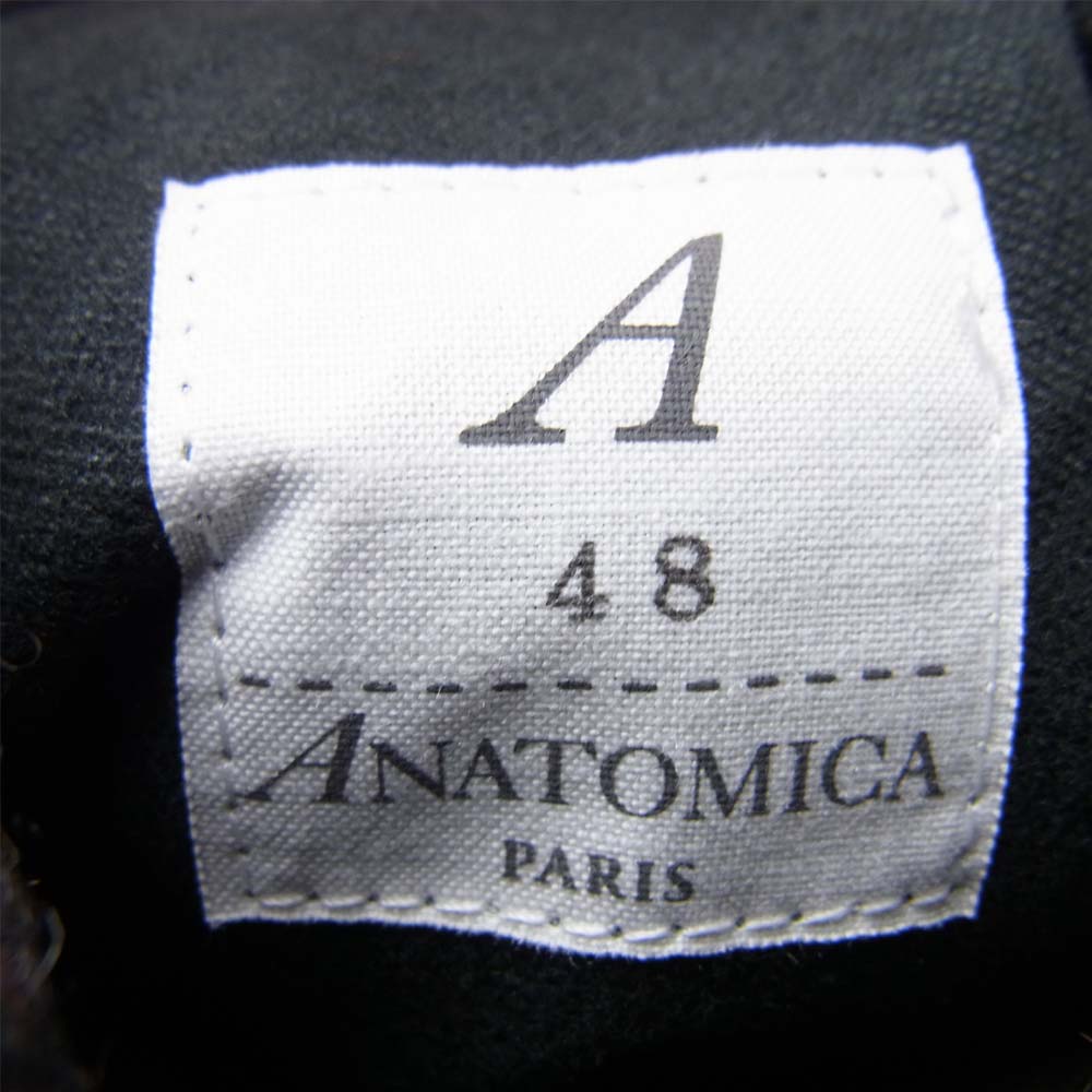 アナトミカ 20AW 530-552-02 SINGLE RAGLAN 2 S-P GABARDINE リバーシブル シングル ラグラン コート ブラック系 チャコール系 48【新古品】【未使用】【中古】