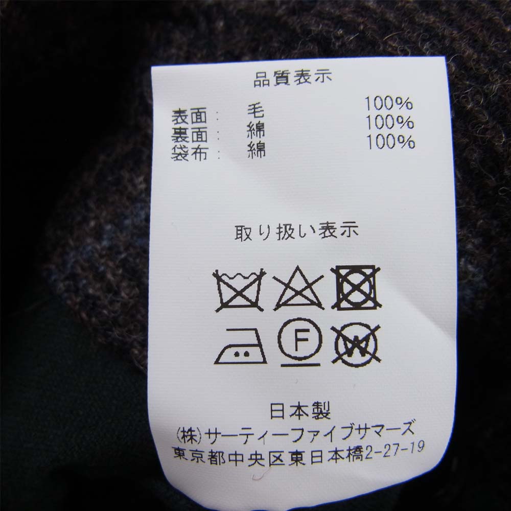 アナトミカ 20AW 530-552-02 SINGLE RAGLAN 2 S-P GABARDINE リバーシブル シングル ラグラン コート ブラック系 チャコール系 48【新古品】【未使用】【中古】