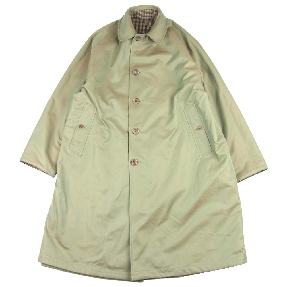 アナトミカ 20AW 530-552-02 SINGLE RAGLAN 2 S-P GABARDINE リバーシブル シングル ラグラン コート オリーブ系 46【新古品】【未使用】【中古】