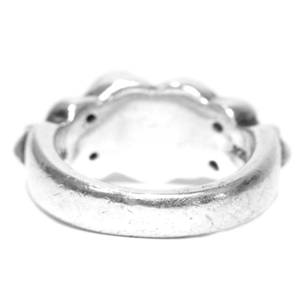 CHROME HEARTS クロムハーツ（原本無） FLRL CRS HET フローラル ハート リング シルバー系 実寸12号【中古】
