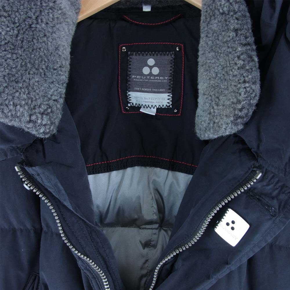 PEUTEREY ピューテリー HURRICANE MG ハリケーン ダウン ジャケット コート ブラック系 XL【中古】