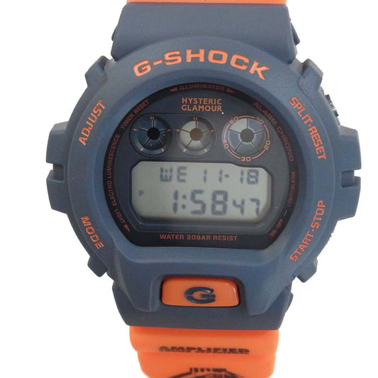 CASIO G-SHOCK カシオ ジーショック 02191QG02 HYSTERIC GLAMOUR ヒステリックグラマー DW-6900 GUITAR GIRL ギターガール 腕時計 FREE【新古品】【未使用】【中古】