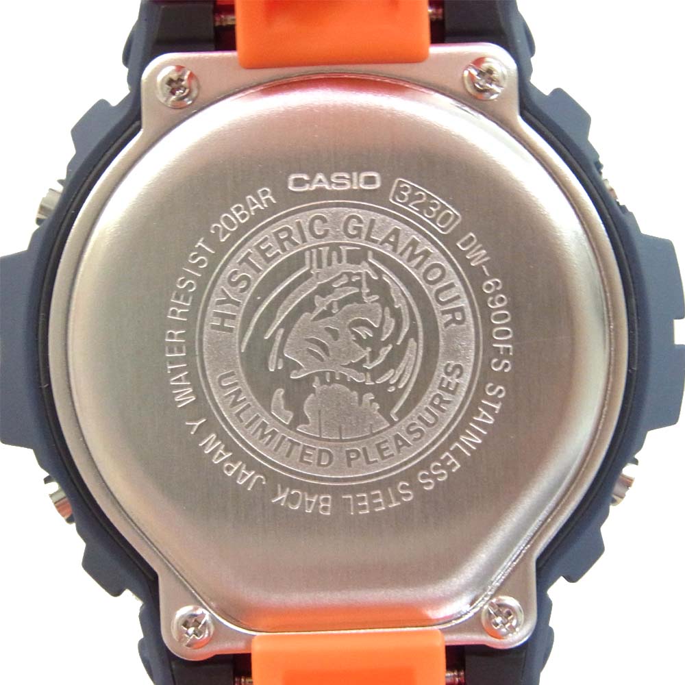 CASIO G-SHOCK カシオ ジーショック 02191QG02 HYSTERIC GLAMOUR ヒステリックグラマー DW-6900 GUITAR GIRL ギターガール 腕時計 FREE【新古品】【未使用】【中古】