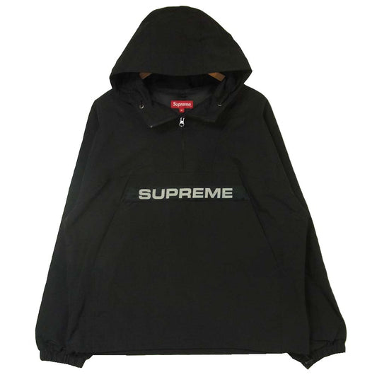 Supreme シュプリーム 19AW  Heavy Nylon Anorak ヘビー ナイロン アノラック パーカー ブラック系 M【美品】【中古】