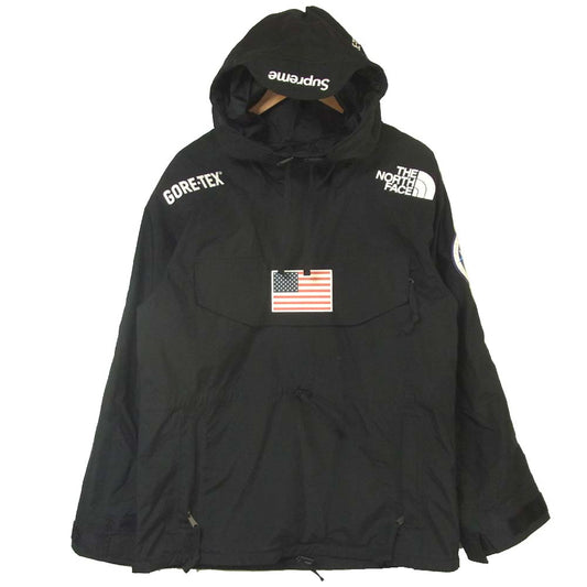 Supreme シュプリーム 17SS THE NORTH FACE ノースフェイス 国内正規品 Trans Antarctica Expedition Gore-Tex Pullover ブラック系 S【中古】