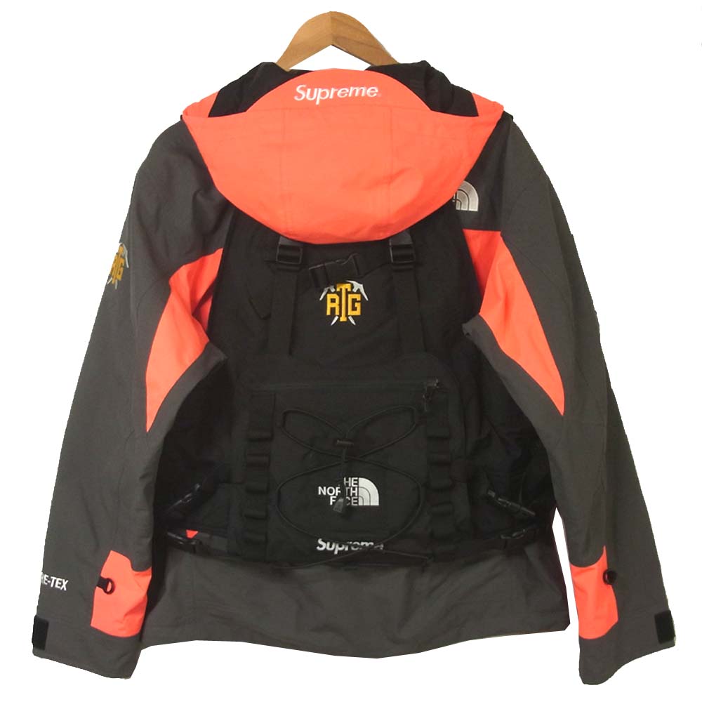 Supreme シュプリーム 20SS THE NORTH FACE ノースフェイス RTG JACKET VEST ジャケット ベスト レッド系 グレー系 S【美品】【中古】