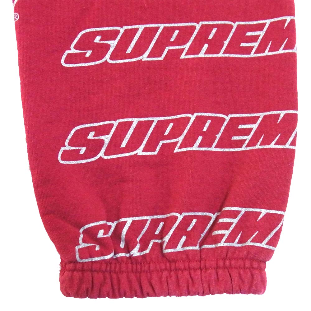 Supreme シュプリーム 18SS Repeat Sweatpant スウェットパンツ エンジ系 M【中古】