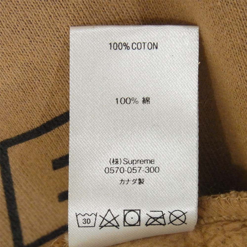 Supreme シュプリーム 18SS Repeat Zip Up Hooded Sweatshirt ジップアップ パーカー ブラウン系 M【中古】