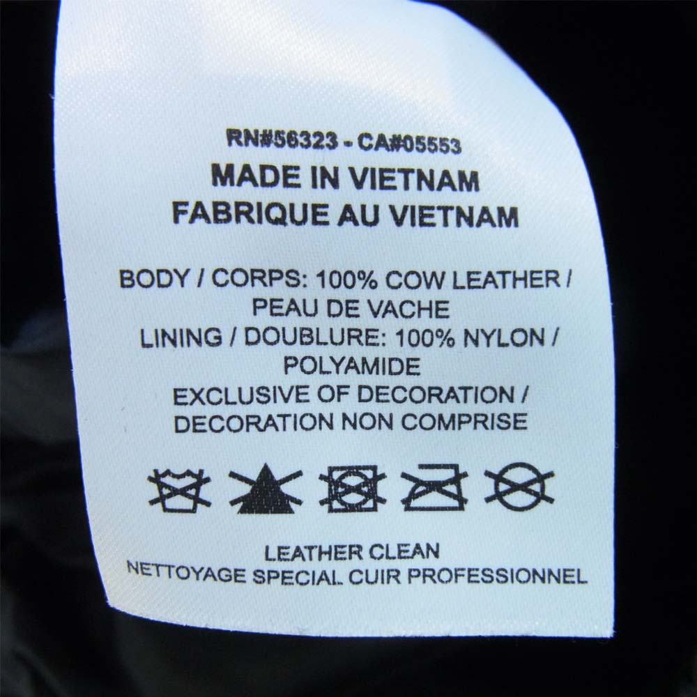 Supreme シュプリーム × ナイキ Nike 19AW Leather Warm Up Pant ブラック系 S【中古】