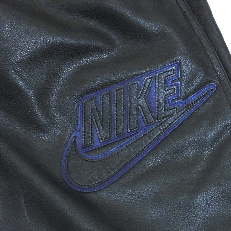 Supreme シュプリーム × ナイキ Nike 19AW Leather Warm Up Pant ブラック系 S【中古】