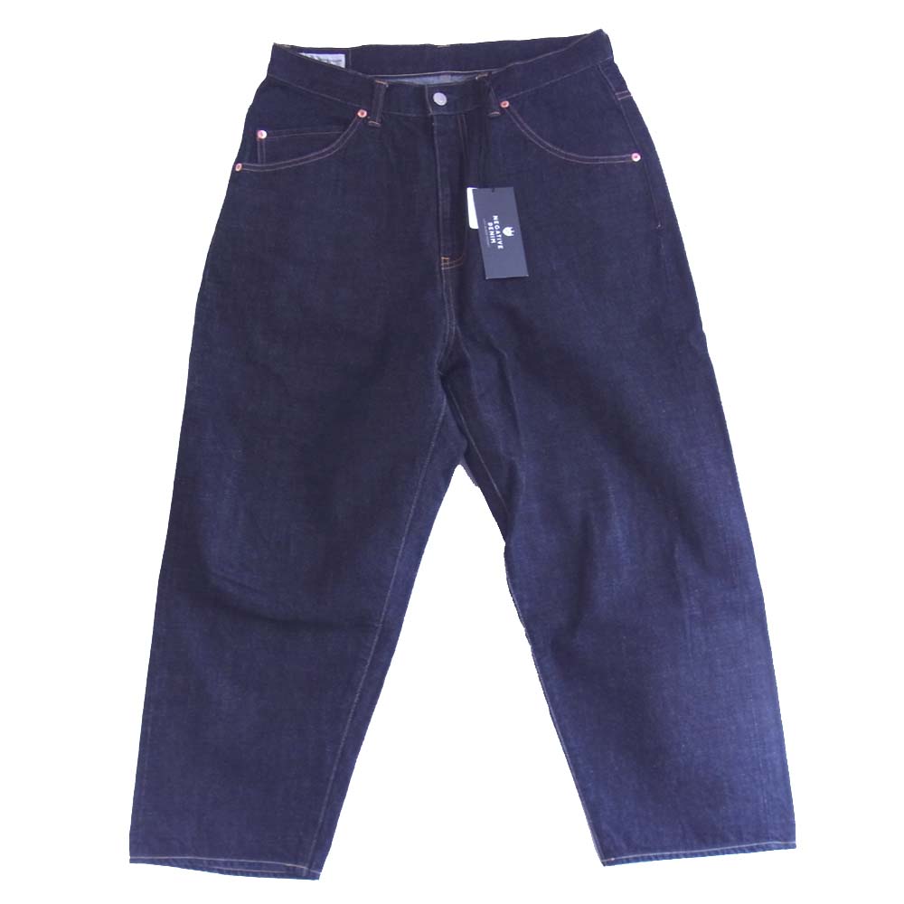 ネガティブデニム ネガティブデニム NEGATIVE DENIM ND-PT001 5ポケット ワイド ジーンズ インディゴブルー系 2【新古品】【未使用】【中古】