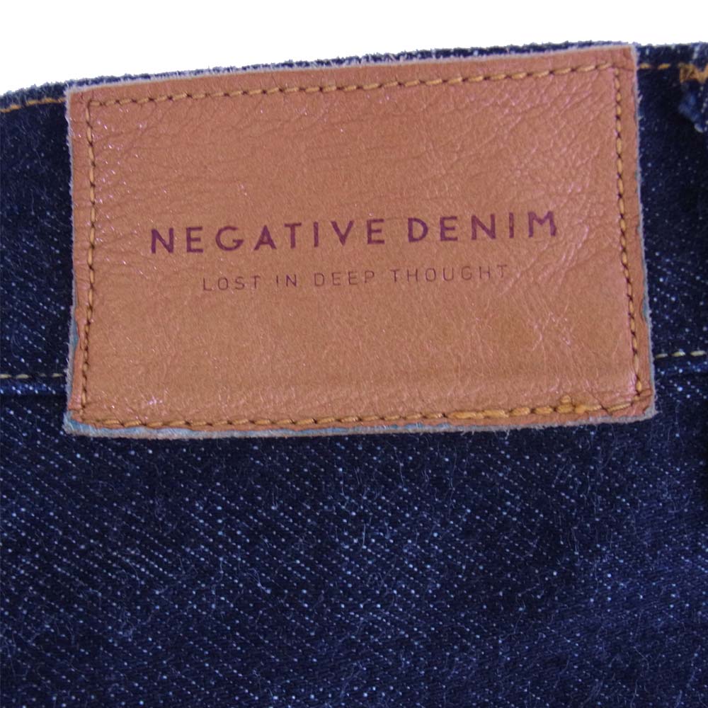 ネガティブデニム ネガティブデニム NEGATIVE DENIM ND-PT001 5ポケット ワイド ジーンズ インディゴブルー系 2【新古品】【未使用】【中古】