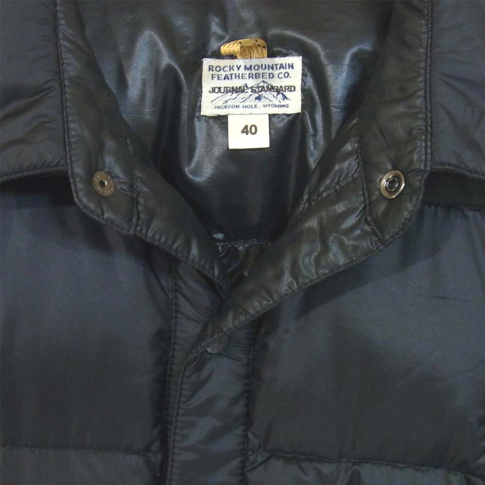 ロッキーマウンテンフェザーベッド ロッキー マウンテン Rocky Mountain Featherbed ジャーナルスタンダード ダウン シャツ ブラック系 40【中古】