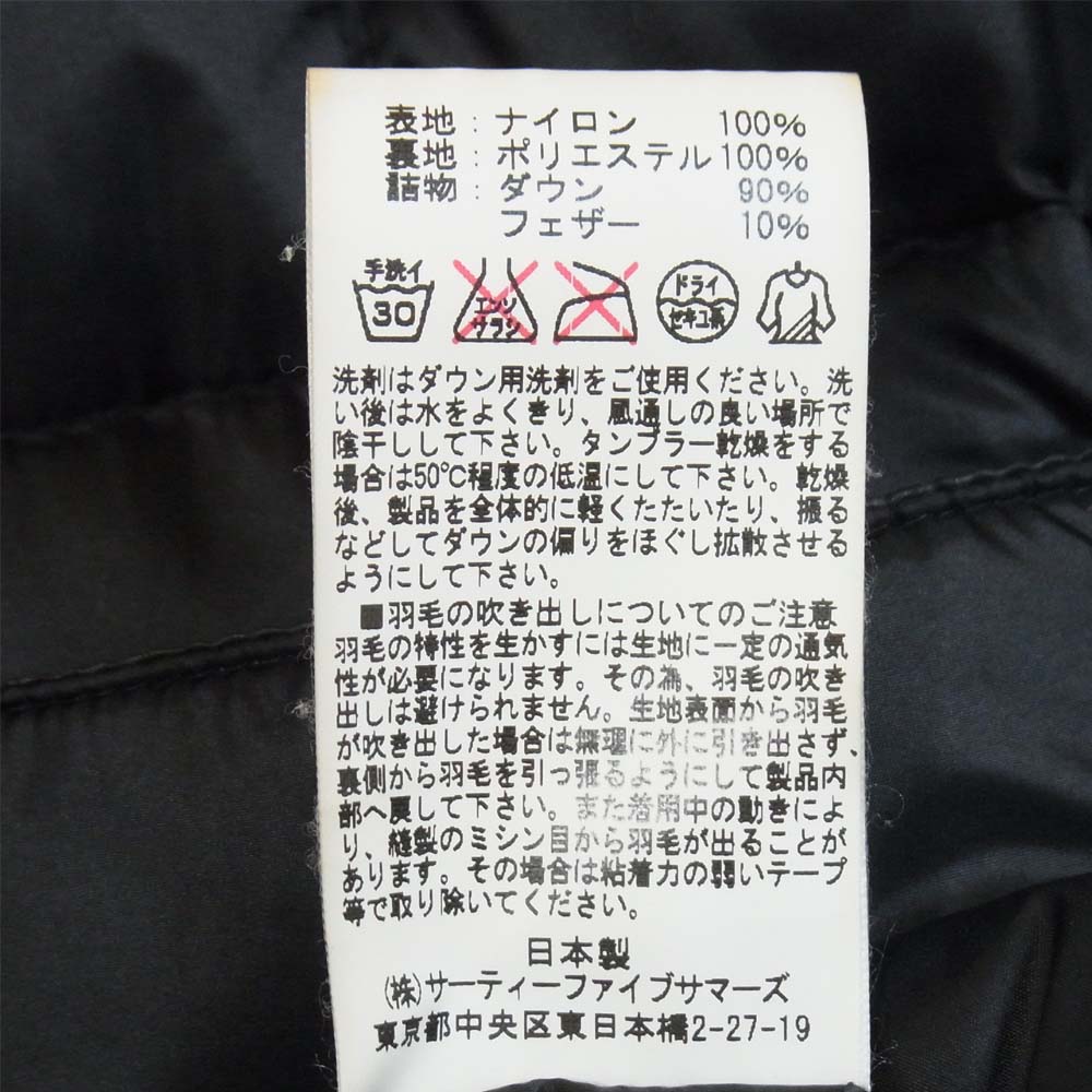 ロッキーマウンテンフェザーベッド ロッキー マウンテン Rocky Mountain Featherbed ジャーナルスタンダード ダウン シャツ ブラック系 40【中古】