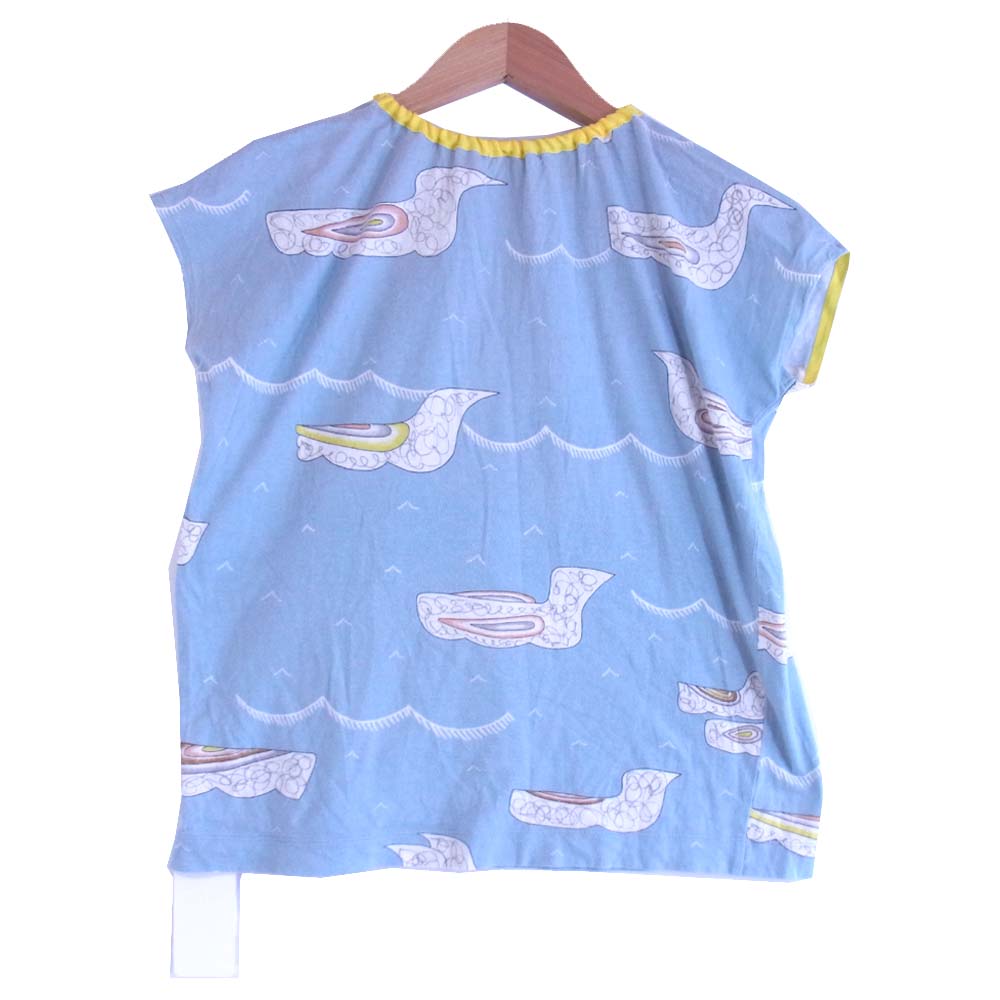 mina perhonen ミナペルホネン Morning port カットソー 100 ブルー系 100【中古】