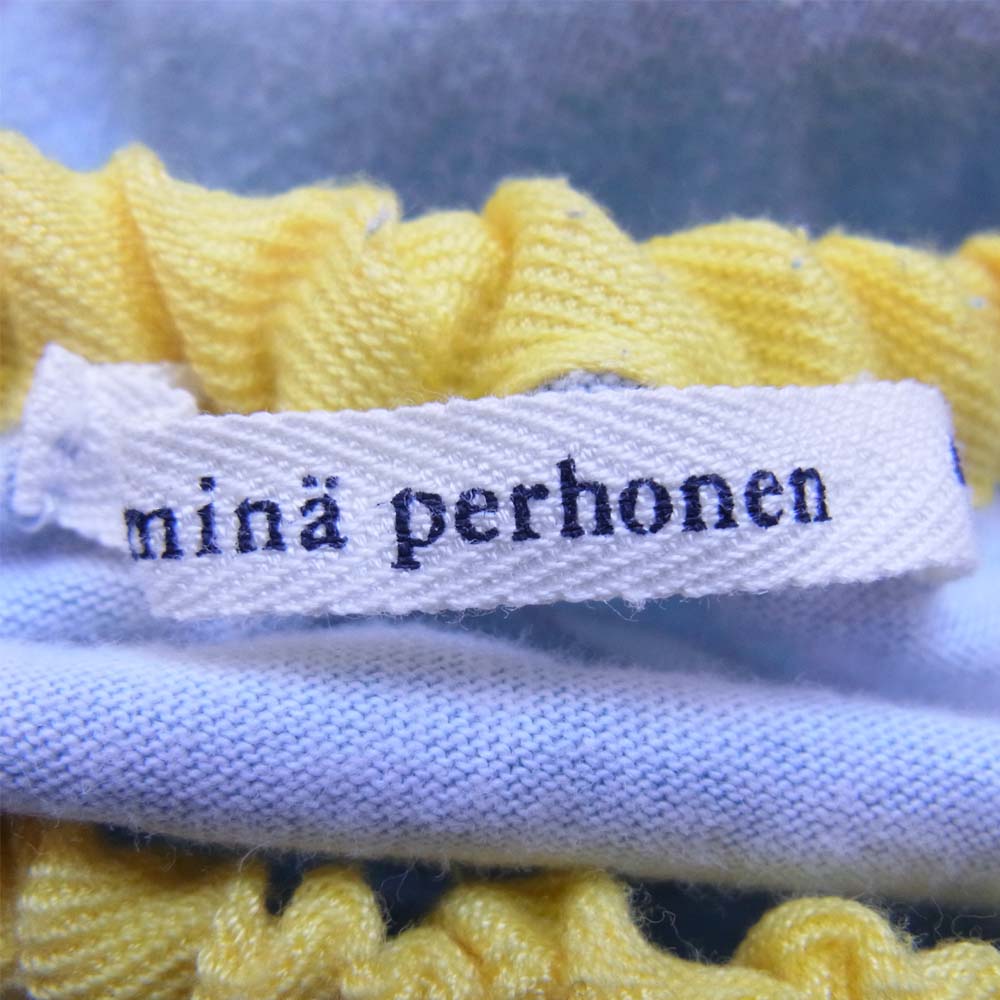 mina perhonen ミナペルホネン Morning port カットソー 100 ブルー系 100【中古】