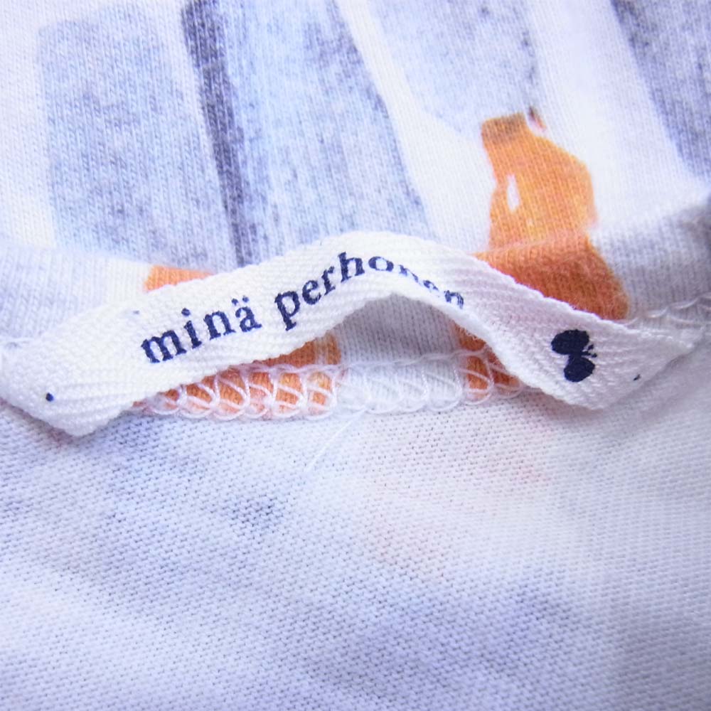 mina perhonen ミナペルホネン candle ワンピース 110 グレー×オレンジ 110【中古】