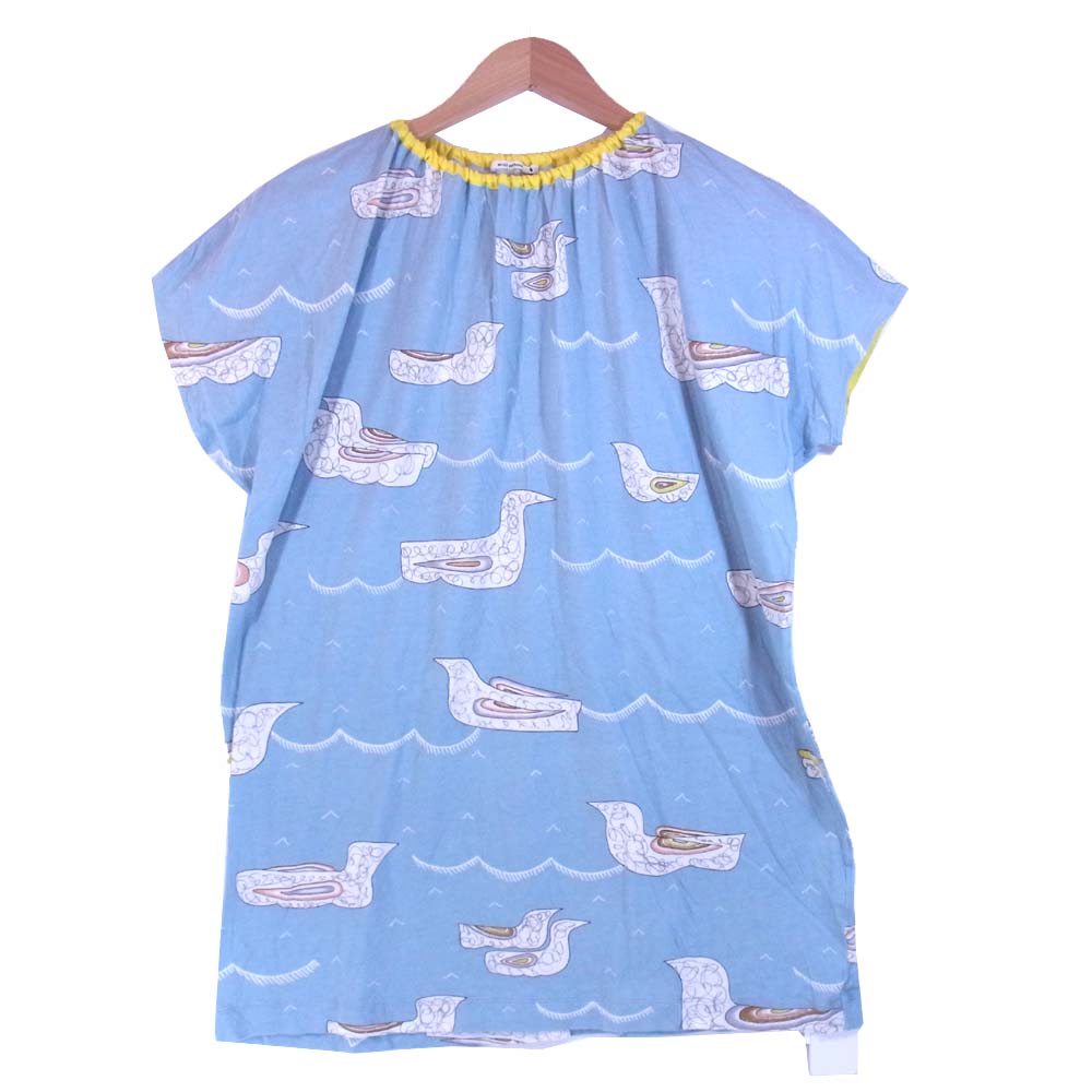 mina perhonen ミナペルホネン Morning port カットソー 140 ブルー系 140【中古】