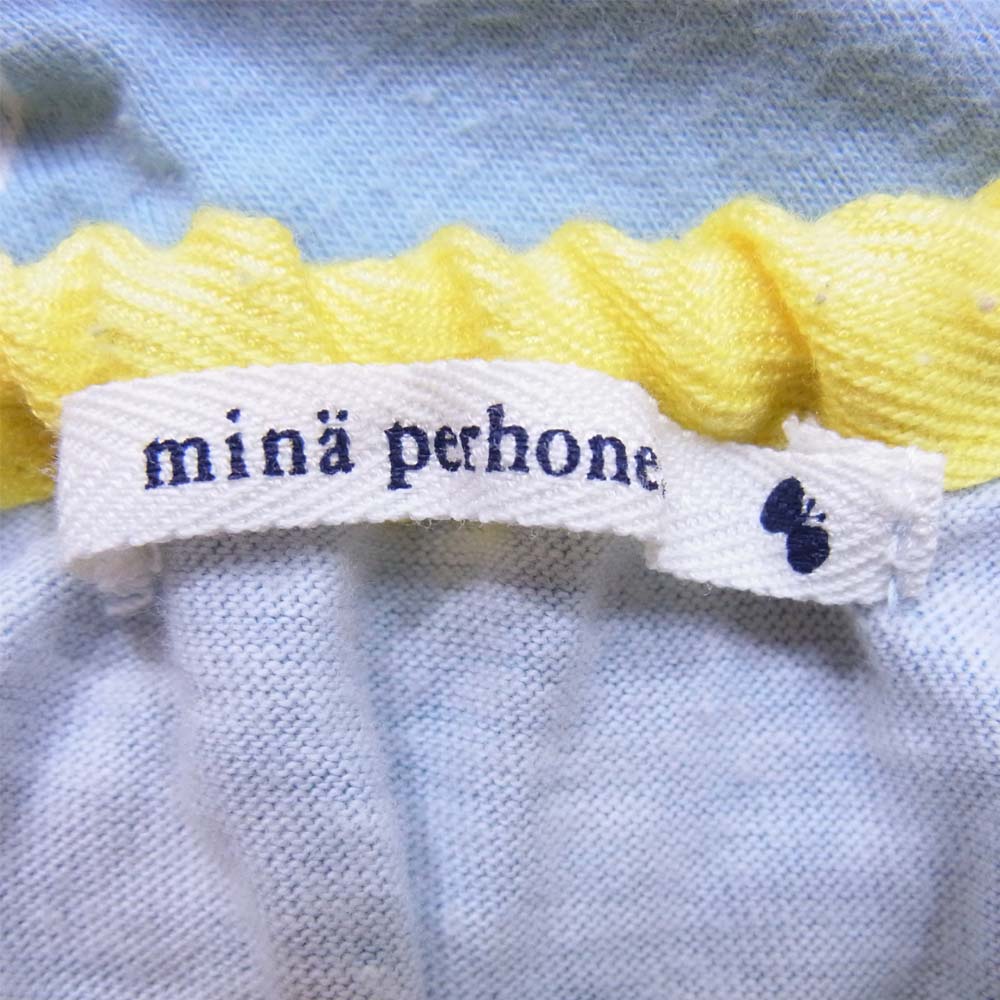 mina perhonen ミナペルホネン Morning port カットソー 140 ブルー系 140【中古】