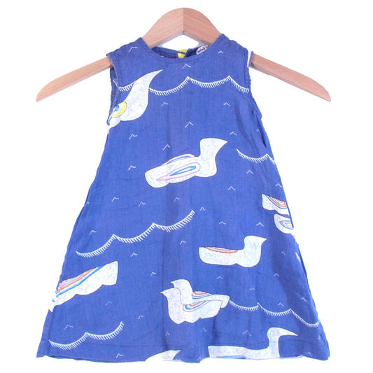 mina perhonen ミナペルホネン Morning port カットソー 90 ネイビー系 90【中古】