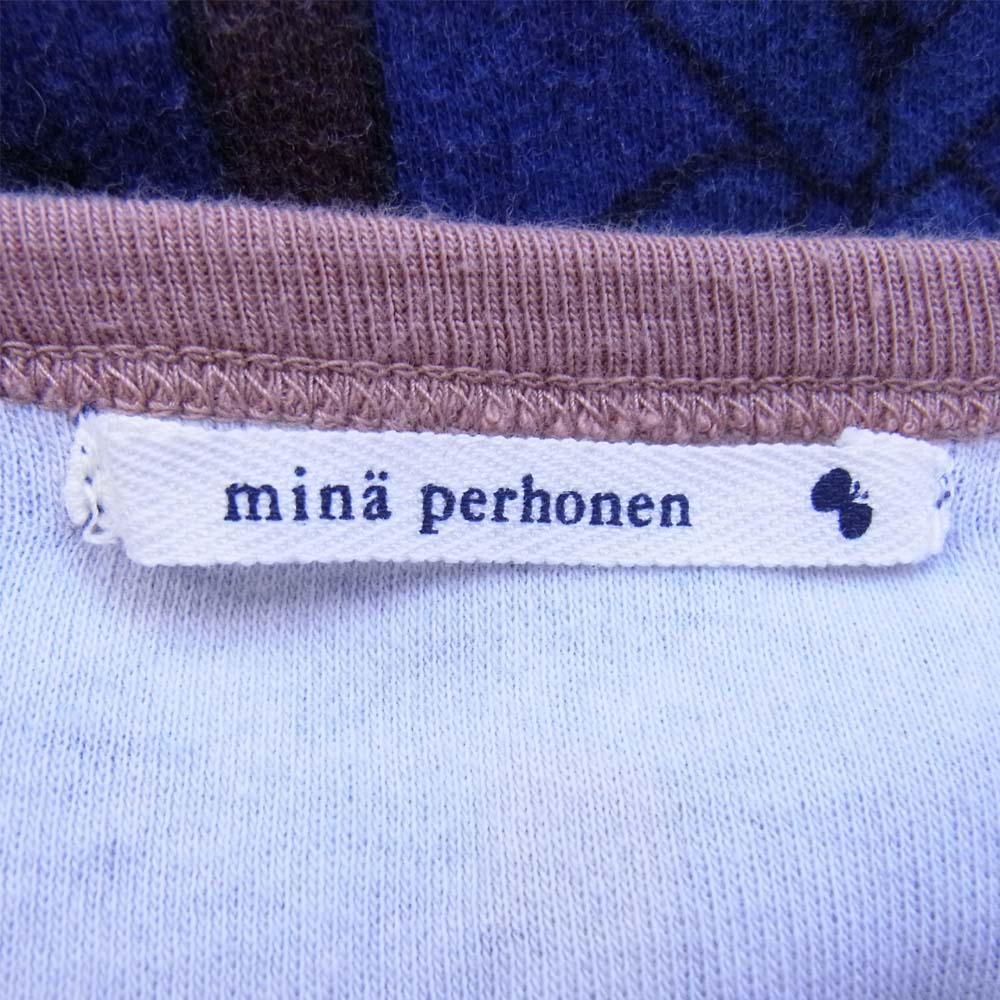 mina perhonen ミナペルホネン TA8683P stick tree カットソー ブルー系 100【中古】