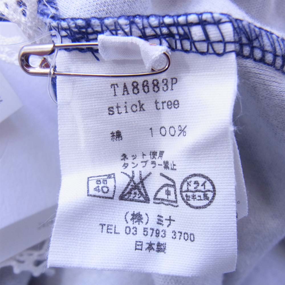 mina perhonen ミナペルホネン TA8683P stick tree ワンピース ネイビー系 140【中古】