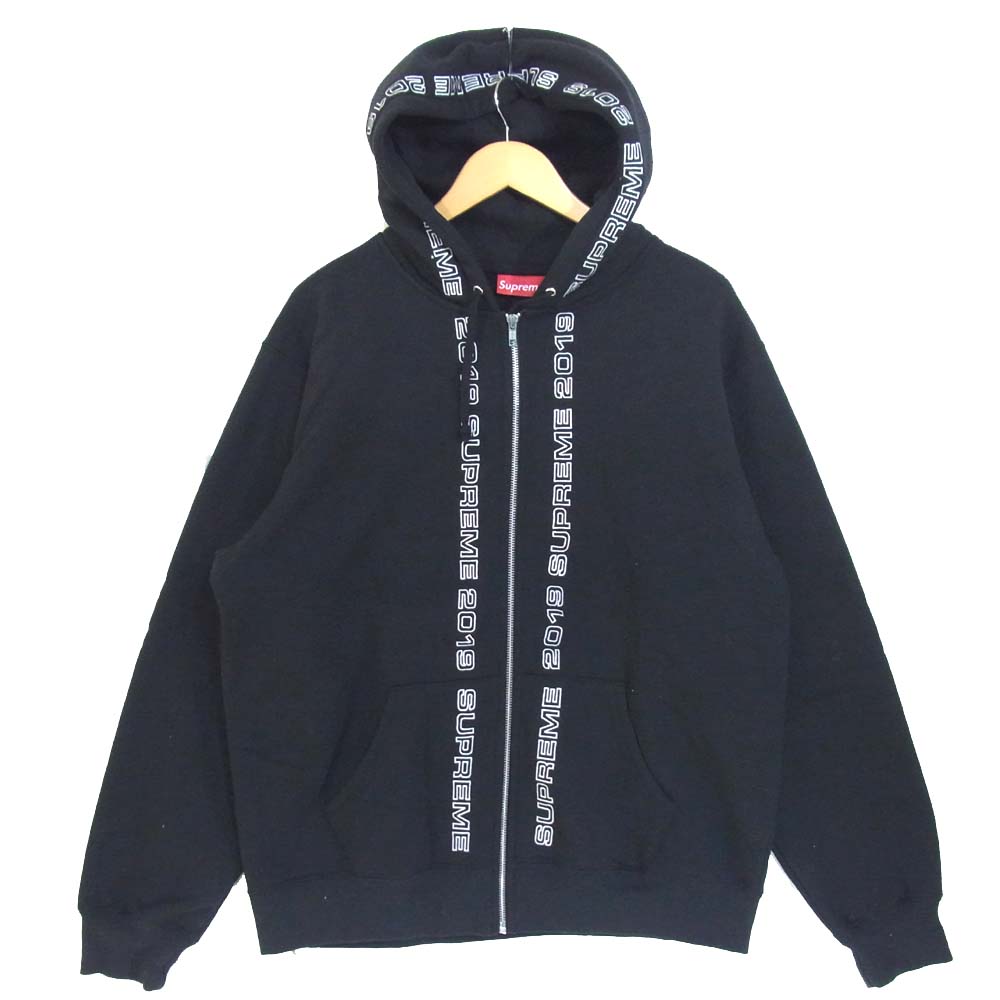 Supreme シュプリーム 19SS Topline Zip Up Sweatshirt ジップパーカー ブラック系 L【中古】