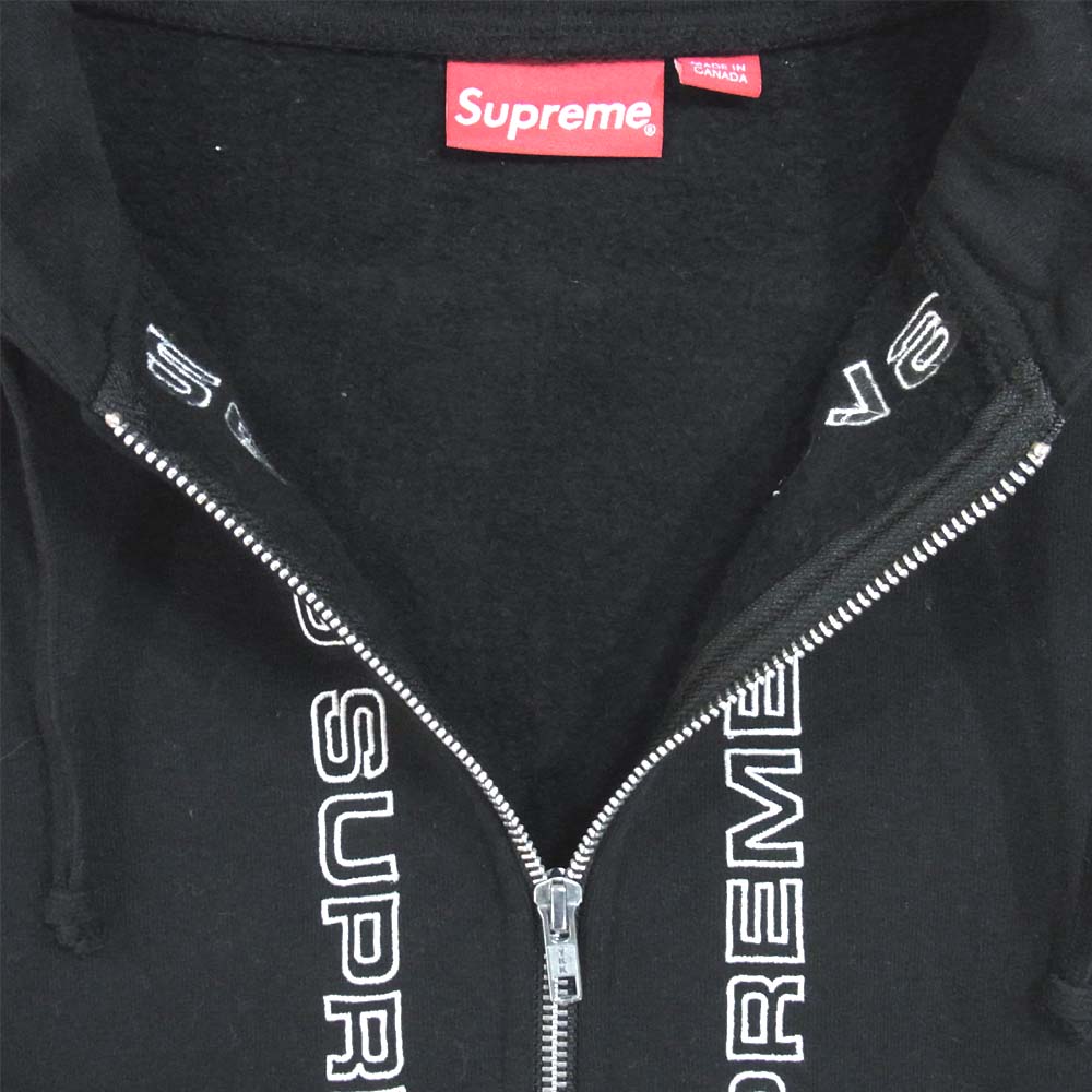 Supreme シュプリーム 19SS Topline Zip Up Sweatshirt ジップパーカー ブラック系 L【中古】