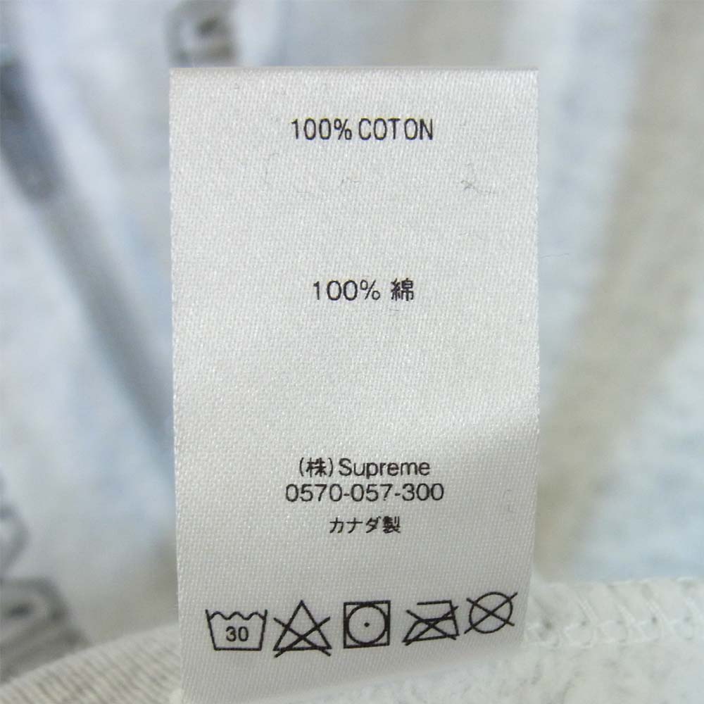 Supreme シュプリーム 19SS Topline Zip Up Sweatshirt ジップパーカー ライトグレー系 L【中古】