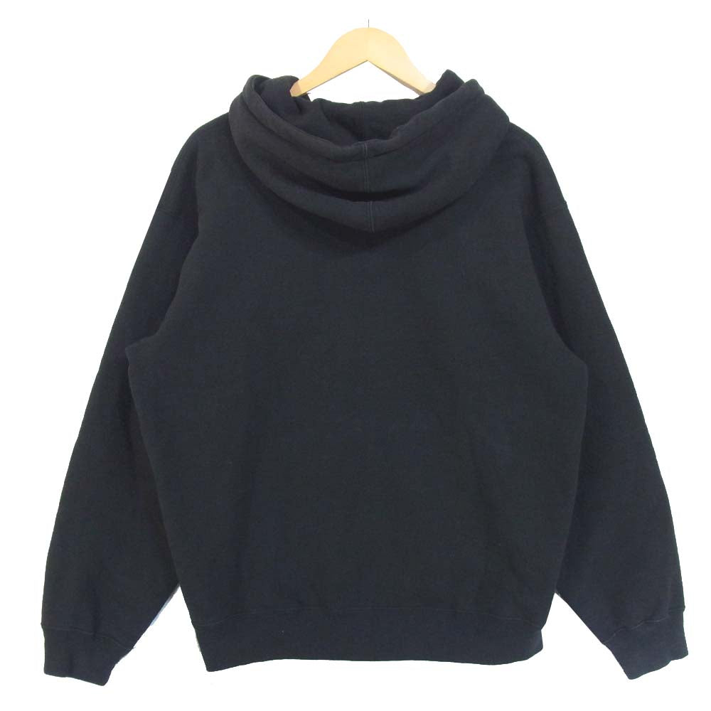 Supreme シュプリーム  19AW Text Stripe Zip Hooded Sweatshirts パーカー ブラック系 L【中古】